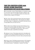 FMF PIN CERTIFICATION 2026&NewLine;STUDY GUIDE PRACTICE&NewLine;QUESTIONS DETAILED SOLUTIONS&NewLine;