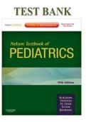 TEST BANK FOR NELSON PEDIATRICS REVIEW&lpar;MCQS&rpar; 19 EDITION&NewLine;