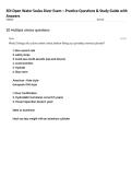 SDI Open Water Scuba Diver Exam &ndash; Practice Questions & Study Guide with Answers