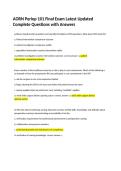 AORN Periop 101 Final Exam Questions and Answers &vert; Perioperative Nursing Study Guide &vert; Complete Practice Test with Verified Solutions