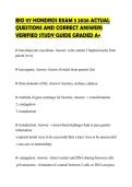 BIO 117 HONDROS EXAM 3 2026 ACTUAL&NewLine;QUESTIONS AND CORRECT ANSWERS&NewLine;VERIFIED STUDY GUIDE GRADED A&plus;