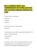 BIO 117 HONDROS EXAM 3 2026&NewLine;COMPREHENSIVE TEST PAPER QUESTIONS&NewLine;AND SOLUTIONS PREMIUM PREPARATION&NewLine;PACK