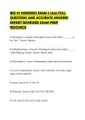 BIO 117 HONDROS EXAM 3 2026 FULL&NewLine;QUESTIONS AND ACCURATE ANSWERS&NewLine;EXPERT REVIEWED EXAM PREP&NewLine;RESOURCE