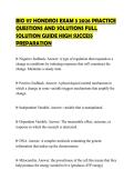 BIO 117 HONDROS EXAM 3 2026 PRACTICE&NewLine;QUESTIONS AND SOLUTIONS FULL&NewLine;SOLUTION GUIDE HIGH SUCCESS&NewLine;PREPARATION