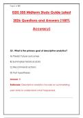  ISDS 505 MIDTERM WITH 300&plus; REAL QUESTIONS & ANSWERS &ndash; LATEST 2026 GUIDE