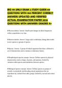 BIO 191 UNLV EXAM 2 STUDY GUIDE 60&NewLine;QUESTIONS WITH 100 PERCENT CORRECT&NewLine;ANSWERS UPDATED AND VERIFIED&NewLine;ACTUAL EXAMINATION PAPER 2026&NewLine;QUESTIONS WITH ANSWERS GRADED A&plus;