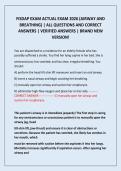 FISDAP EXAM ACTUAL EXAM 2026 &lpar;AIRWAY AND BREATHING&rpar; &vert; ALL QUESTIONS AND CORRECT ANSWERS &vert; VERIFIED ANSWERS &vert; BRAND NEW VERSION&excl;