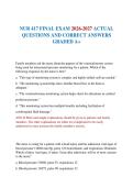 NUR 417 FINAL EXAM 2026-2027 ACTUAL QUESTIONS AND CORRECT ANSWERS GRADED A&plus;