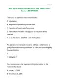 Bail Agent Study Guide Questions with 100&percnt; Correct Answers UPDATED&excl;&excl;&excl;&period;