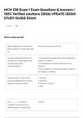 MCN 538 Exam 1 Exam Questions & Answers &vert; 100&percnt; Verified solutions &lpar;2026&rpar; UPDATE &vert;2026&excl;&excl; STUDY GUIDE EXAM