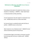Bail bonds test Questions with 100&percnt; Correct Answers UPDATED&excl;&excl;&excl;&period;