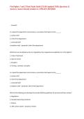 FireFighter 1 and 2 Final Study Guide EXAM &lpar;updated 2025&rpar; Questions & Answers &vert; Latest Already Graded A&plus; UPDATE 2025&vert;2026&NewLine;