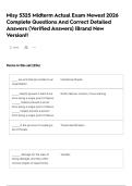 Misy 5325 Midterm Actual Exam Newest 2026 Complete Questions And Correct Detailed Answers &lpar;Verified Answers&rpar; &vert;Brand New Version&excl;&excl;