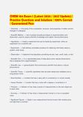 CHEM 104 Exam 1 &lpar;Latest 2026 &sol; 2027 Update&rpar; &vert;&NewLine;Practice Questions and Solutions &vert; 100&percnt; Correct&NewLine;&vert; Guaranteed Pass