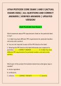 UTAH PESTICIDE CORE EXAM 1 AND 2 &lpar;ACTUAL EXAMS 2026&rpar; &vert; ALL QUESTIONS AND CORRECT ANSWERS &vert; VERIFIED ANSWERS &vert; UPDATED VERSION&excl;