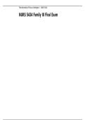 NURS 5434 Family III Final Exam Study Guide Questions and Answers