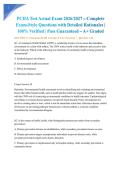 PCHA Test Actual Exam 2026&sol;2027 &ndash; Complete Exam-Style Questions with Detailed Rationales &vert; 100&percnt; Verified &vert; Pass Guaranteed &ndash; A&plus; Graded