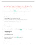 Package deal&colon;&colon; Mental Health Exams Questions and Answers &vert; 2026&sol;2027