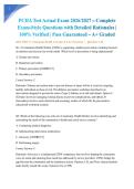 PCHA Test Actual Exam 2026&sol;2027 &ndash; Complete Exam-Style Questions with Detailed Rationales &vert; 100&percnt; Verified &vert; Pass Guaranteed &ndash; A&plus; Graded&NewLine;&NewLine;