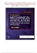 Pilbeam&rsquo;s Mechanical Ventilation 8th Edition by Jimmy M&period; Cairo &vert; Complete Test Bank&comma; Exam Questions & Verified Answers &vert; Latest 2026&sol;27 Update &vert; A&plus; Guaranteed Pass