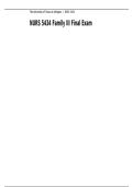 NURS 5434 Family III Final Exam Study Guide Questions and Answers