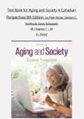 Test Bank for Aging and Society A Canadian Perspectives 8th Edition by Mark Novak&comma; Herbert C&period; Northcott&comma; Karen Kobayashi&NewLine;All Chapters 1 &ndash; 20&NewLine;A&plus; Rated&NewLine;