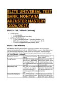 Montana Adjuster License Exam Test Bank &lpar;2026&sol;2027&rpar; &vert; 60 Q&A with Full Answer Rationales & Statutory Rules