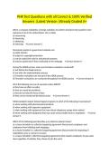 PHR Test Questions with all Correct & 100&percnt; Verified Answers &vert;Latest Version &vert;Already Graded A&plus;