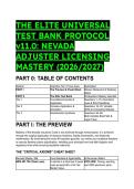 2026&sol;2027 Nevada Adjuster License Exam Test Bank &vert; 60 Mastery Questions&comma; Answers & Mentor Explanations