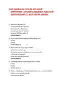 OHIO COMMERCIAL PESTICIDE APPLICATOR EXAMINATION &ndash; CATEGORY 5&colon; INDUSTRIAL VEGETATION QUESTIONS COMPLETE WITH VERIFIED ANSWERS