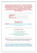 CANNON TRUST SCHOOL II EXAM - ADVANCED TRUST &NewLine;ADMINISTRATION&comma; FIDUCIARY LAW&comma; TRUST TAXATION&comma; &NewLine;INVESTMENTS & ESTATE PLANNING - &lpar;120 QUESTIONS&rpar; &NewLine;UP-TO-DATE ACTUAL EXAM QUESTIONS AND 100&percnt; &NewLine;ACCURATE SOLUTIONS &vert; VERIFIED ANSWERS - INSTANT &NewLine;PDF DOWNLOAD 