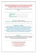 EMT FISDAP READINESS EXAM 2 - &lpar;200 QUESTIONS&rpar; UP-TO-DATE &NewLine;ACTUAL EXAM QUESTIONS AND 100&percnt; ACCURATE SOLUTIONS &vert; &NewLine;VERIFIED ANSWERS - INSTANT PDF DOWNLOAD 