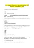 PHR Chapter 1 Test with all Correct & 100&percnt; Verified Answers &vert;Guaranteed to Pass