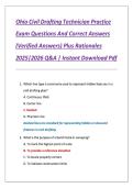 Ohio Civil Drafting Technician Practice &NewLine;Exam Questions And Correct Answers &NewLine;&lpar;Verified Answers&rpar; Plus Rationales &NewLine;2025&vert;2026 Q&A &vert; Instant Download Pdf 