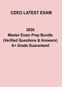CDEO Latest Exam PDF &vert; Study Guide&comma; Practice Questions & Answers