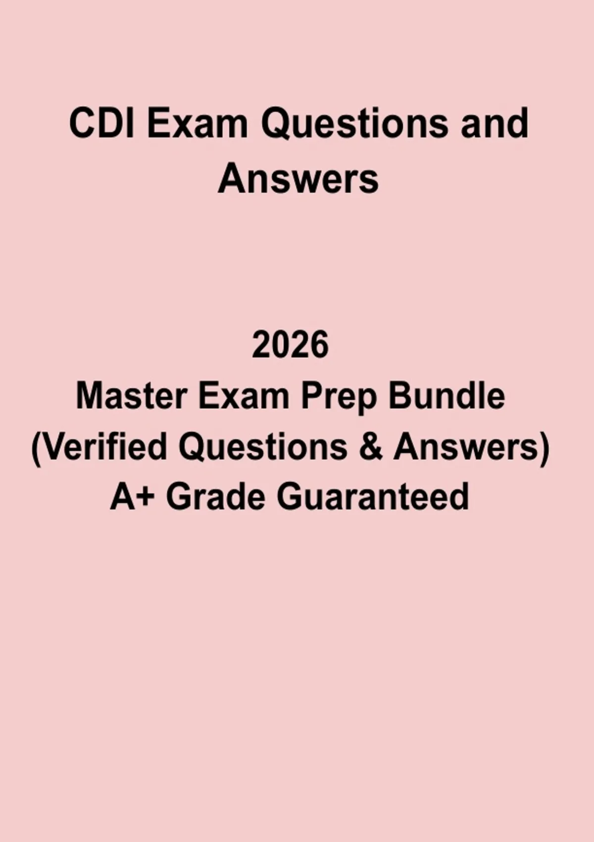 Faa Question Cdi Fix CDI Exam Questions and Answers PDF | Study Guide & Practice Test - CDI ...