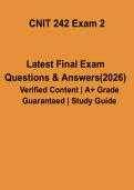 CNIT 242 Exam 2 PDF &vert; Practice Questions&comma; Answers & Study Guide &lpar;Networking&rpar;