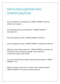 RWP PG EXAM QUESTIONS WITH COMPLETE SOLUTIONS&period;