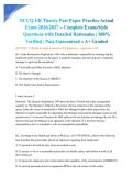 NCCQ UK Theory Past Paper Practice Actual Exam 2026&sol;2027 &ndash; Complete Exam-Style Questions with Detailed Rationales &vert; 100&percnt; Verified &vert; Pass Guaranteed &ndash; A&plus; Graded&NewLine;&NewLine;