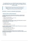 Nurs 400 Final Exam&colon; &lpar;Latest 2026&sol;2027 Update&rpar; Respiratory Failure &&NewLine;Myocardial Infarction &vert; Q&A &vert; Grade A &vert; 100&percnt; Correct &lpar;Verified Answers&rpar; &NewLine;Nursing Program