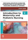 Introduction to Maternity and Pediatric Nursing &lpar;9th Edition&rpar;&comma; Test Bank and Study Guide &ndash; Exam Questions and Review Material