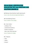 GB 350 EXAM 2 CERTIFICATION&NewLine;EVALUATION TEST 2026 QUESTIONS AND&NewLine;SOLUTIONS GRADED A&plus;&NewLine;