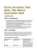 2026&sol;2027 Elite New Mexico Auctioneer License Exam Test Bank &lpar;88 Q&A with Rationales&rpar; &vert; UCC & NMSA Law Prep