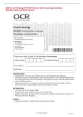 Question Paper and Mark Scheme&NewLine;OCR A Level Geology H414&sol;03 Practical skills in geology Combined