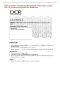 OCR A Level History A Y102&sol;01 Anglo-Saxon England and the Norman Conquest&NewLine;1035&ndash;1107 Combined Question Paper and Mark Scheme 