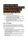 2026&sol;2027 Florida Glass & Glazing Contractor Exam Prep Test Bank &vert; FBC&comma; ASCE 7-22&comma; & TAS Protocols