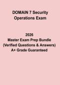 CISSP Domain 7 Security Operations Exam PDF &vert; Study Guide & Practice Questions