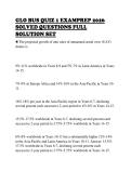 GLO BUS QUIZ 1 EXAMPREP 2026&NewLine;SOLVED QUESTIONS FULL&NewLine;SOLUTION SET