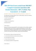 SHS 250 Final Exam Actual Exam 2026&sol;2027 &ndash; Complete Exam-Style Questions with Detailed Rationales &vert; 100&percnt; Verified &vert; Pass Guaranteed &ndash; A&plus; Graded&NewLine;&NewLine;