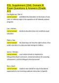 ESL Supplement &lpar;154 Domain III Exam Questions & Answers &lpar;Grade A&plus;&rpar;&period;docx&NewLine;&NewLine;